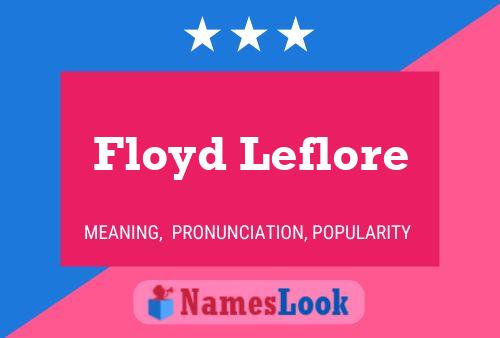 Floyd Leflore 名字海报