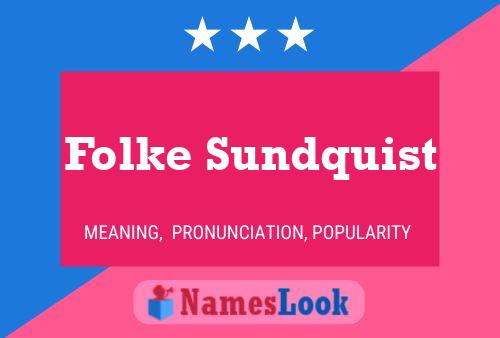 Folke Sundquist 名字海报