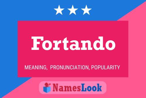 Fortando 名字海报