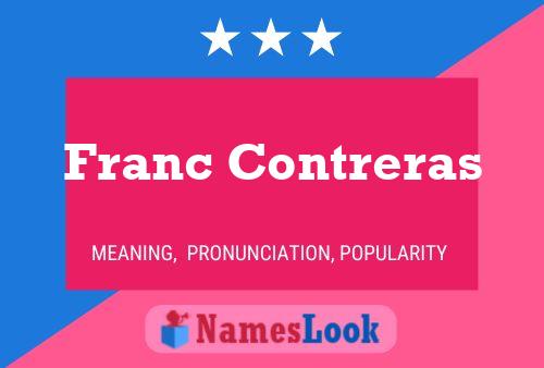 Franc Contreras 名字海报