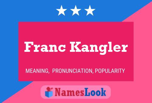 Franc Kangler 名字海报