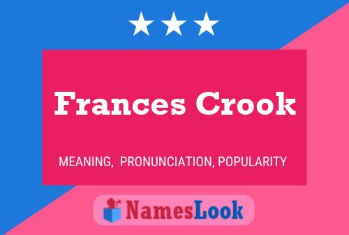 Frances Crook 名字海报