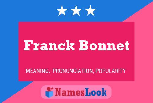 Franck Bonnet 名字海报