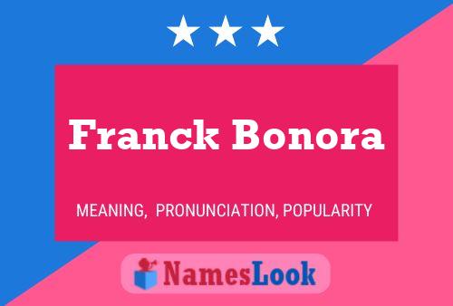 Franck Bonora 名字海报