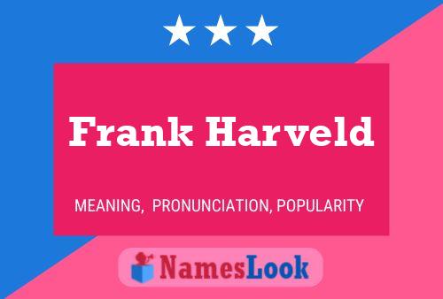 Frank Harveld 名字海报