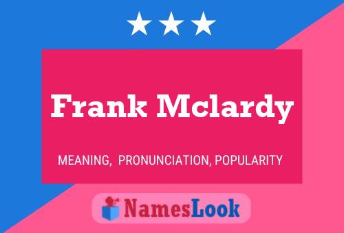 Frank Mclardy 名字海报