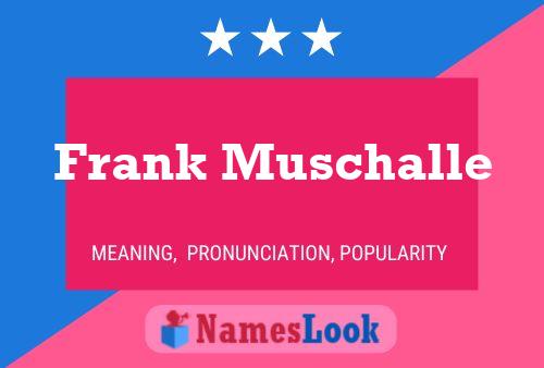 Frank Muschalle 名字海报