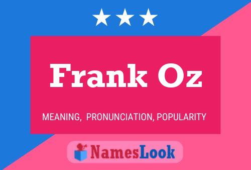 Frank Oz 名字海报