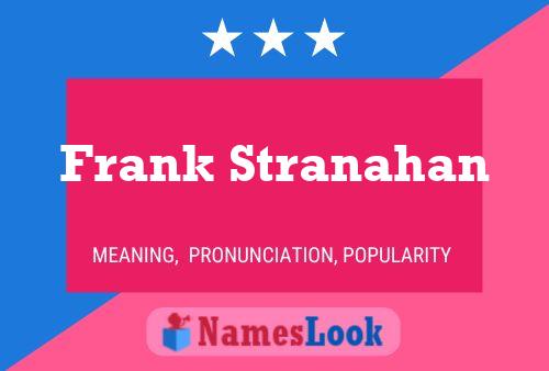 Frank Stranahan 名字海报