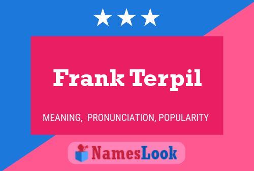 Frank Terpil 名字海报