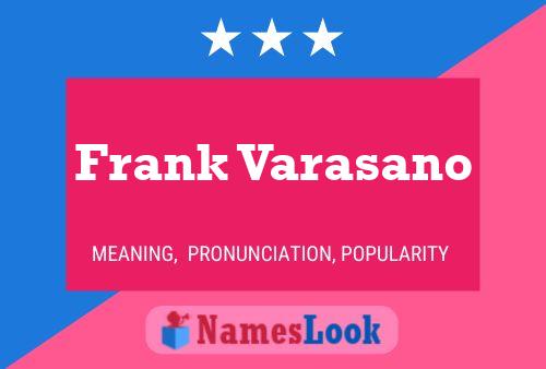 Frank Varasano 名字海报