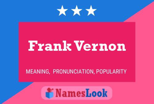 Frank Vernon 名字海报