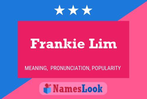 Frankie Lim 名字海报