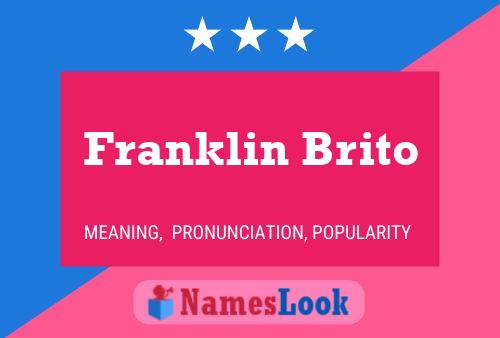 Franklin Brito 名字海报