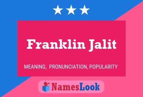 Franklin Jalit 名字海报