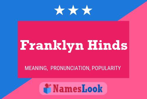 Franklyn Hinds 名字海报