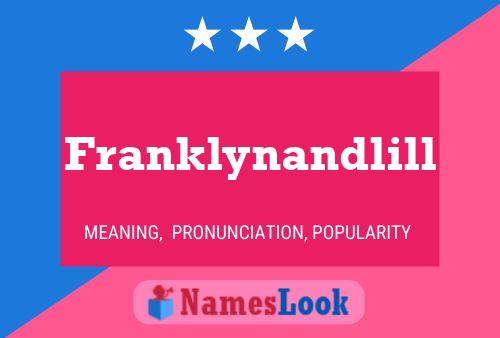 Franklynandlill 名字海报