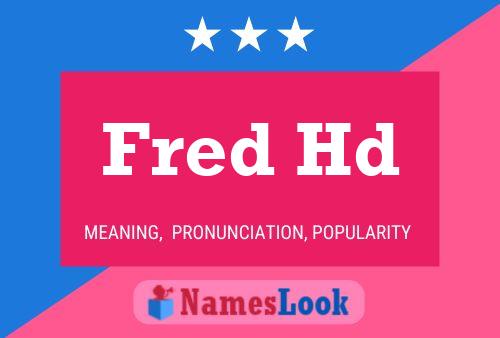 Fred Hd 名字海报