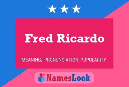 Fred Ricardo 名字海报