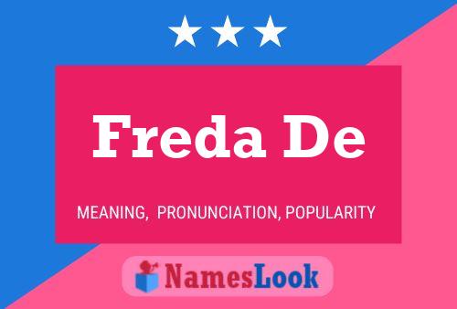 Freda De 名字海报