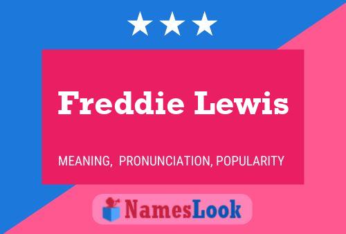 Freddie Lewis 名字海报