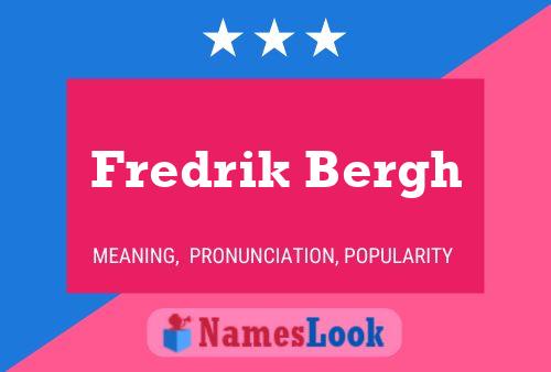 Fredrik Bergh 名字海报