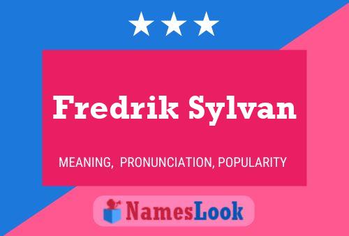 Fredrik Sylvan 名字海报