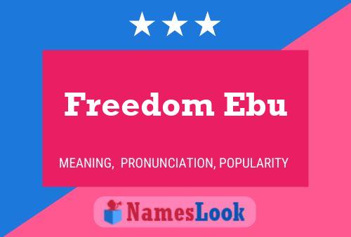 Freedom Ebu 名字海报