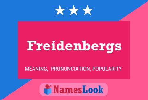 Freidenbergs 名字海报