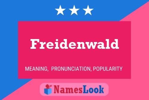 Freidenwald 名字海报