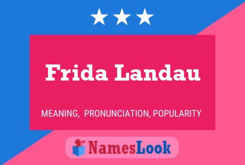 Frida Landau 名字海报