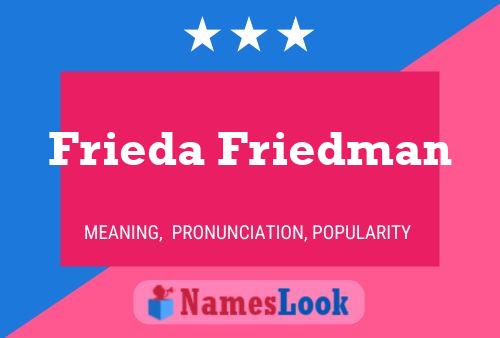 Frieda Friedman 名字海报