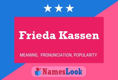 Frieda Kassen 名字海报