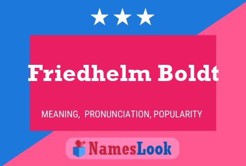 Friedhelm Boldt 名字海报