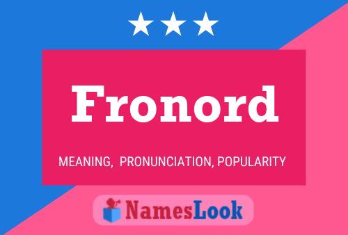 Fronord 名字海报