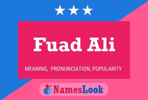 Fuad Ali 名字海报