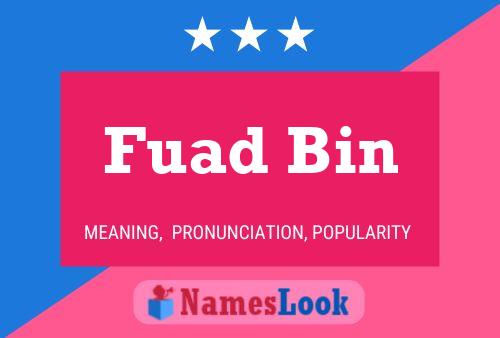 Fuad Bin 名字海报