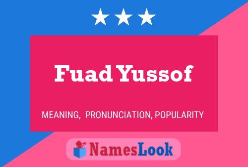 Fuad Yussof 名字海报