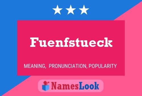 Fuenfstueck 名字海报