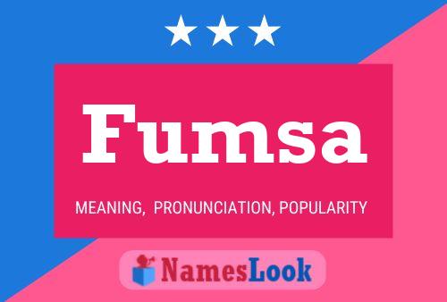 Fumsa 名字海报