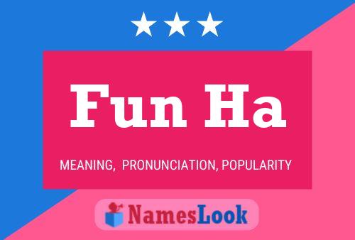 Fun Ha 名字海报