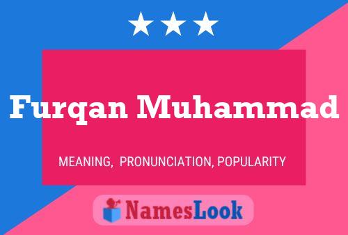 Furqan Muhammad 名字海报