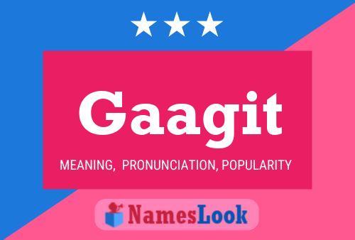 Gaagit 名字海报