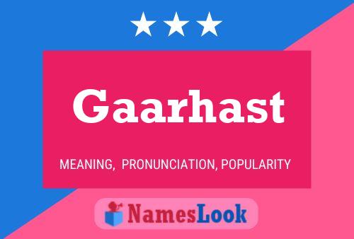 Gaarhast 名字海报