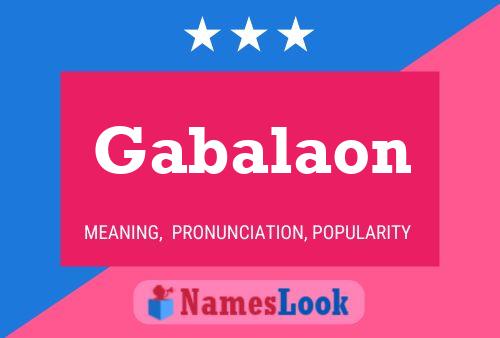 Gabalaon 名字海报