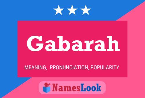 Gabarah 名字海报