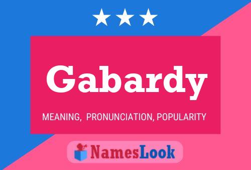 Gabardy 名字海报