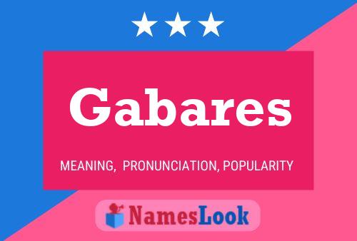 Gabares 名字海报