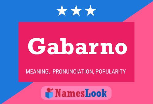 Gabarno 名字海报