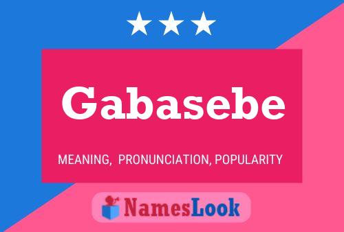 Gabasebe 名字海报